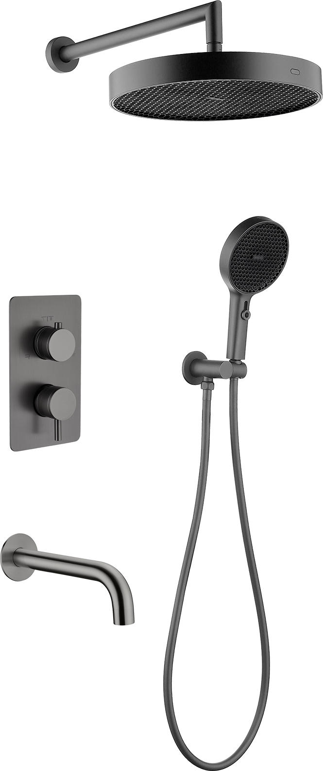 Комплект для душа Boheme Cell 427-GM/135-3-GM/625-GM