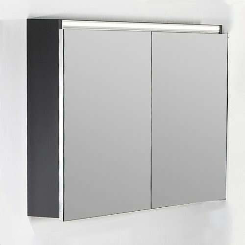 Зеркальный шкаф с подстветкой 100 см ArmadiArt Vallessi 546-A matt