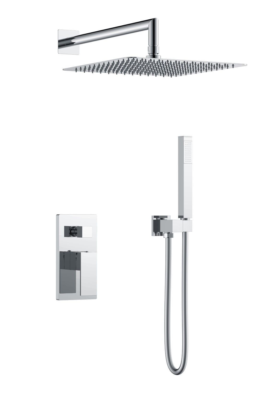 Встраиваемая душевая система Boheme Qubic 474-3-CR