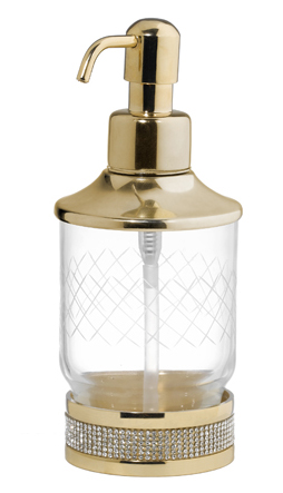 Дозатор жидкого мыла Boheme Royal Cristal 10929-G