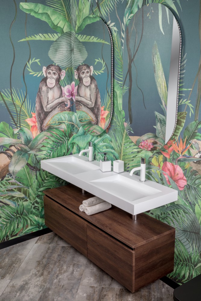 Раковина 140 см ArmadiArt Flat 859-140-2 продается только в комплекте с тумбой