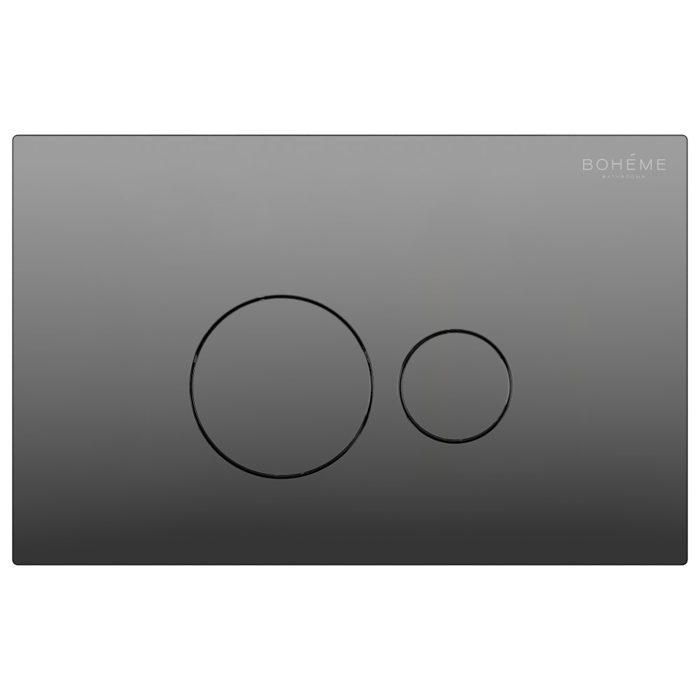 Кнопка для инсталляции Boheme, пластик Shine Gun Metal 668-SGM