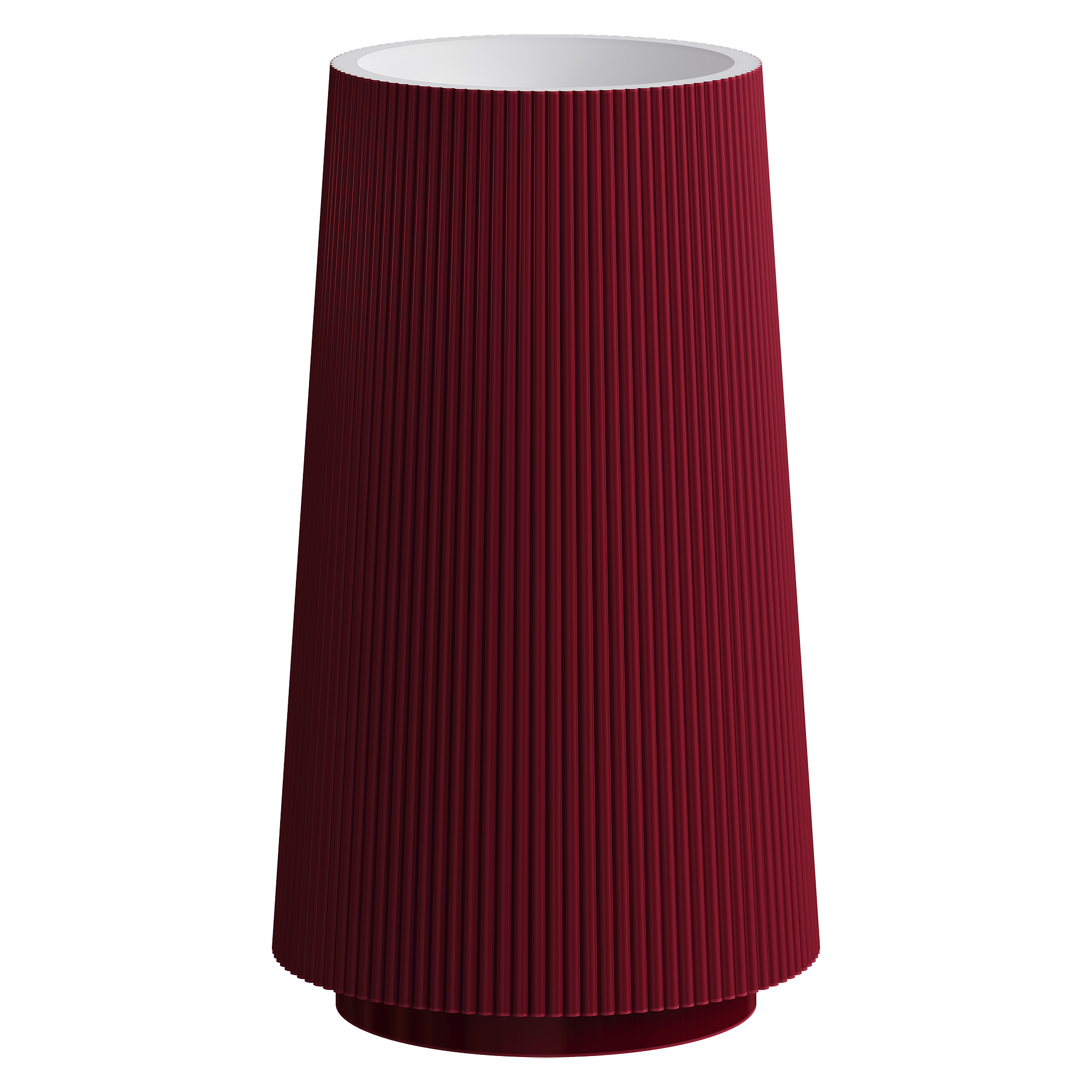 Раковина напольная рифленая Corian 480*480*850 Burgundy 801-Torre-BUR