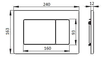 Кнопка для инсталляции Boheme 650-BR