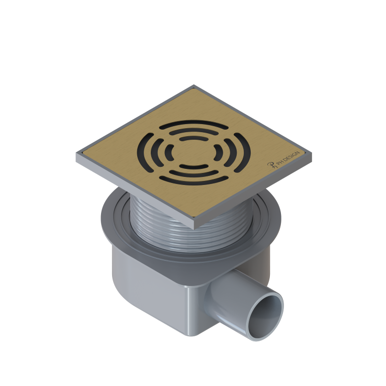 Душевой трап 10х10 см ArmadiArt Smart Design 984-10-MG