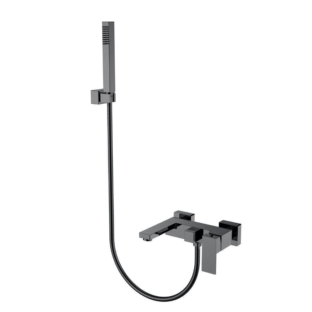 Смеситель для ванны Boheme Qubic 473-SGM