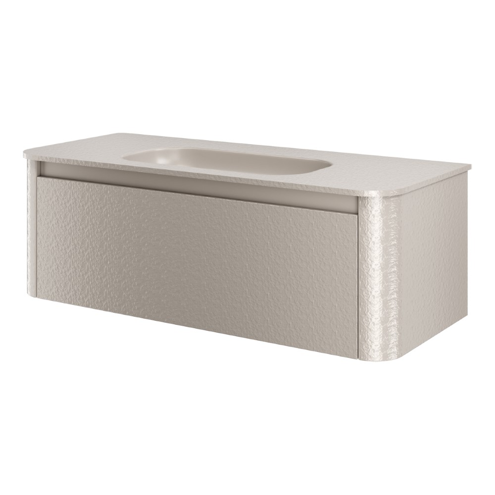 Тумба с раковиной VOI 120CM STONEFINISH CASHMERE (Комплект)
