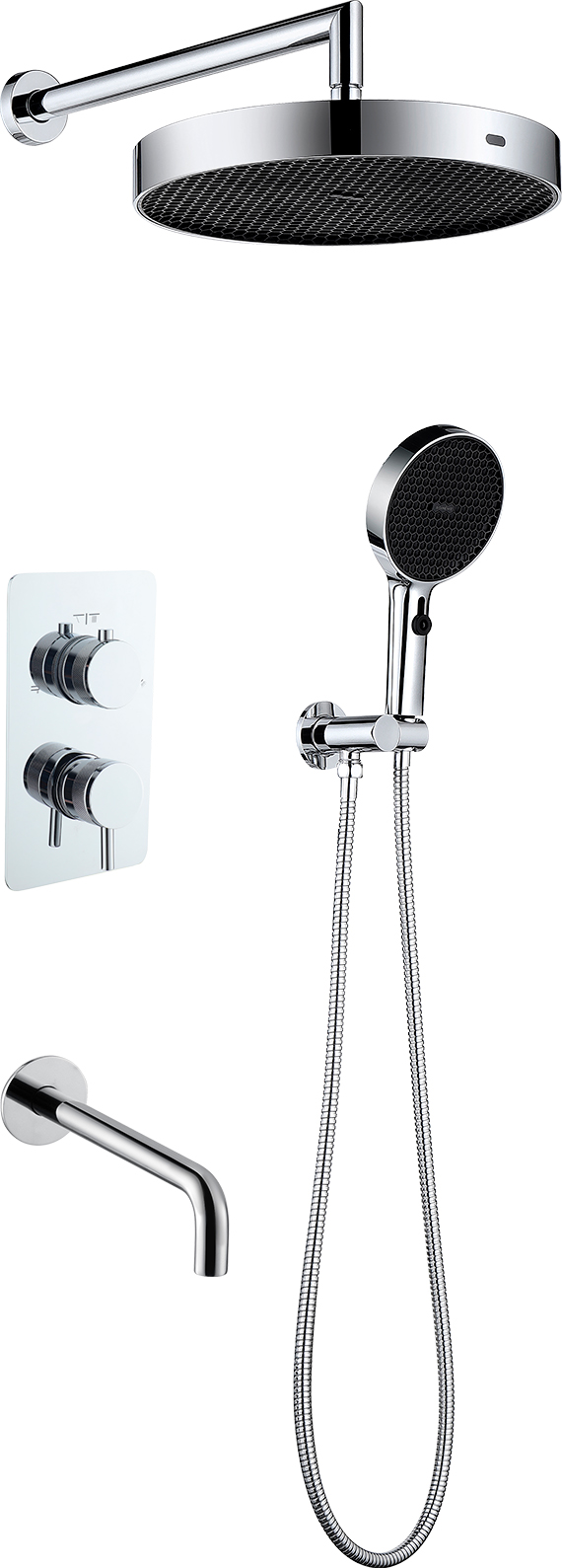 Комплект для душа Boheme Cell 427-CR/135-3-CR/625-CR