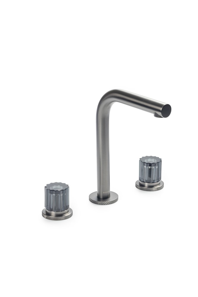 Смеситель из стены AURA на 3 отв. GUN METAL ELEGANTE GREY 152-GM-EL-GREY