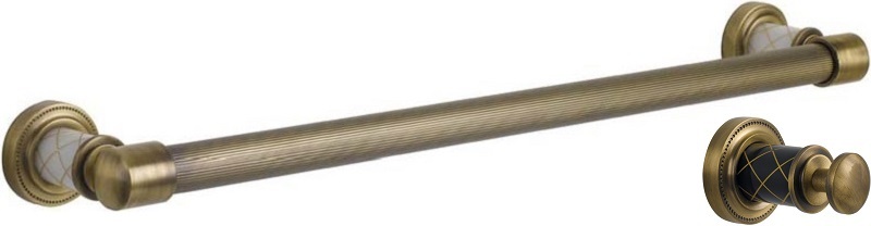 Держатель полотенец Boheme Murano 10902-B-BR