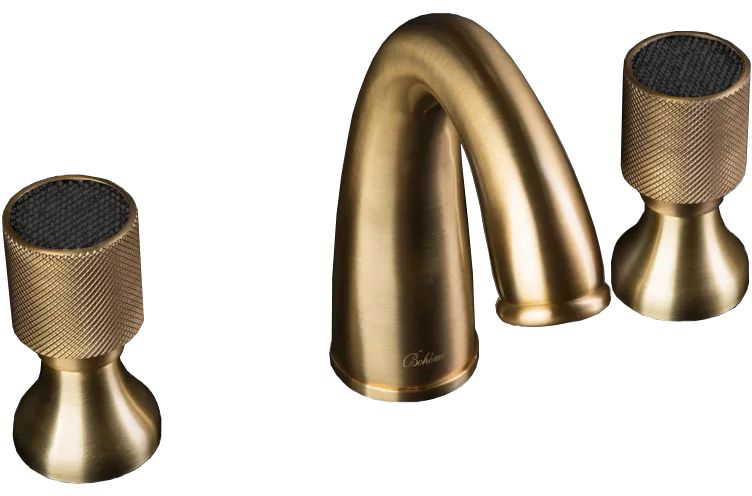 Смеситель для раковины Boheme Royal Cristal 317-Royal/CRST black