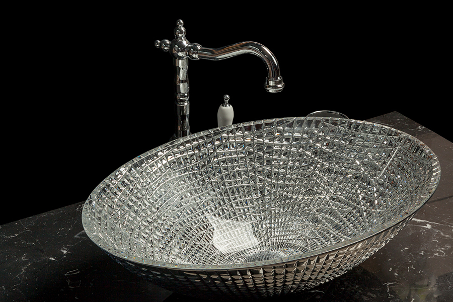 Раковина накладная хрустальная 51 см ArmadiArt NeoArt 815