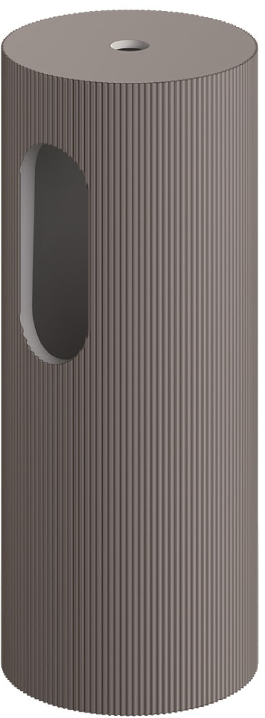 Пьедестал для раковины Ø30 см ArmadiArt Sole Corian 801-Base-Rib-D