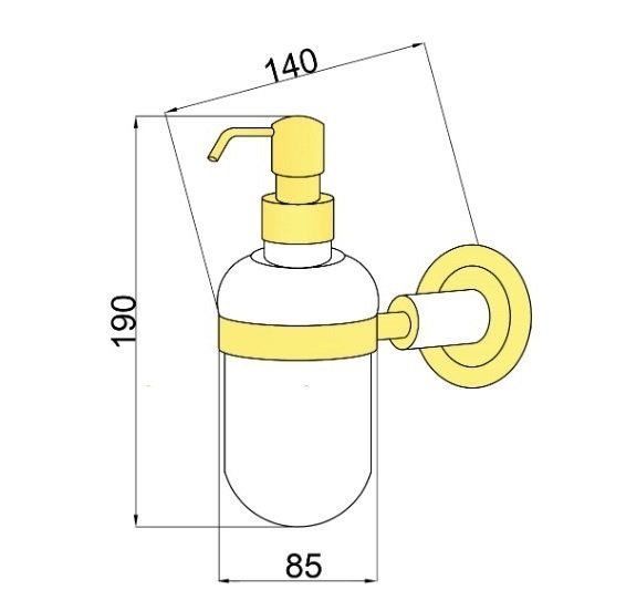 Дозатор жидкого мыла Boheme Murano 10912-CH-CR
