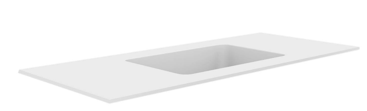 Раковина 121 см ArmadiArt Quatro 793-120-W продается только в комплекте с тумбой