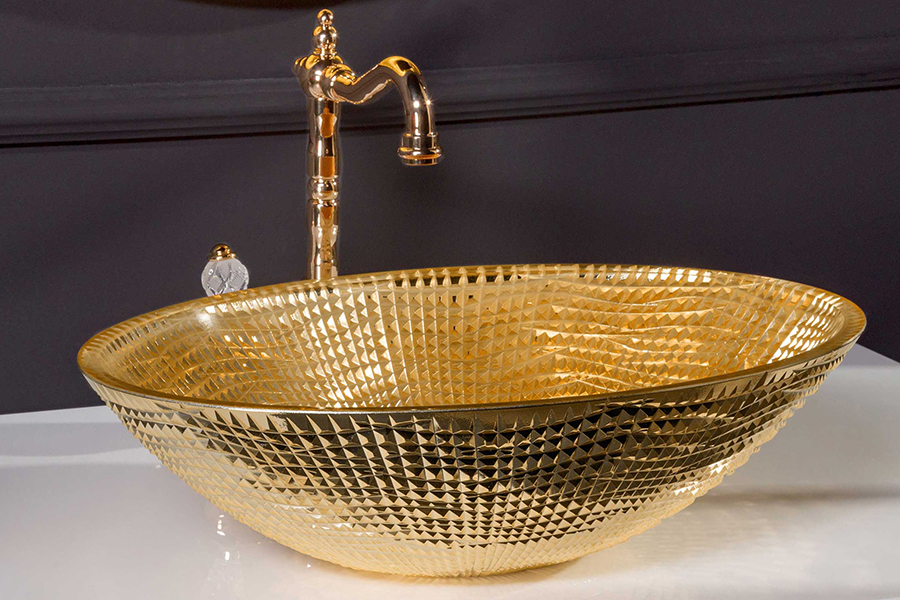 Раковина накладная хрустальная 51 см ArmadiArt NeoArt 814