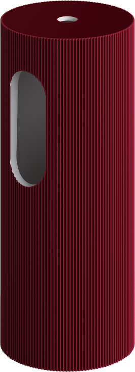 Пьедестал для раковины Ø30 см ArmadiArt Sole Corian 801-Base-Rib-BUR