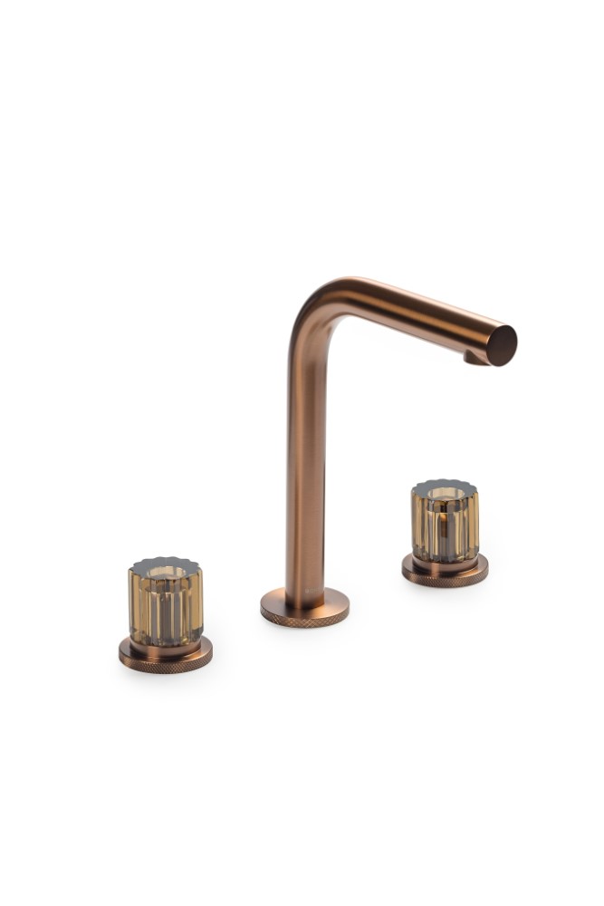 Смеситель из стены AURA на 3 отв. BRUSHED BRONZE ELEGANTE BROWN 152-BRB-EL-BROWN