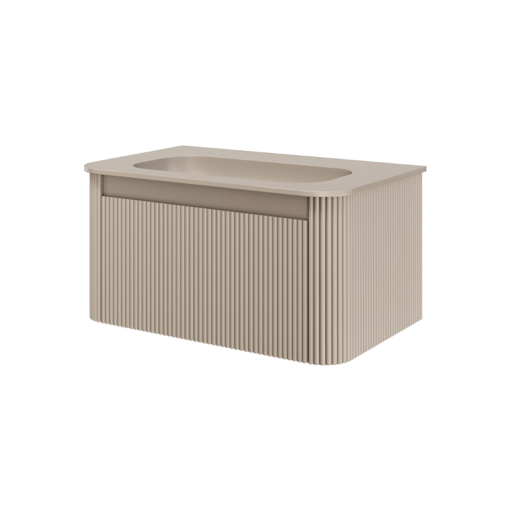 Тумба c раковиной VOI рифл. 80см DAPHNE без отверстия