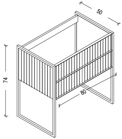 Тумба под раковину 80 см ArmadiArt Monaco 867-080-WG