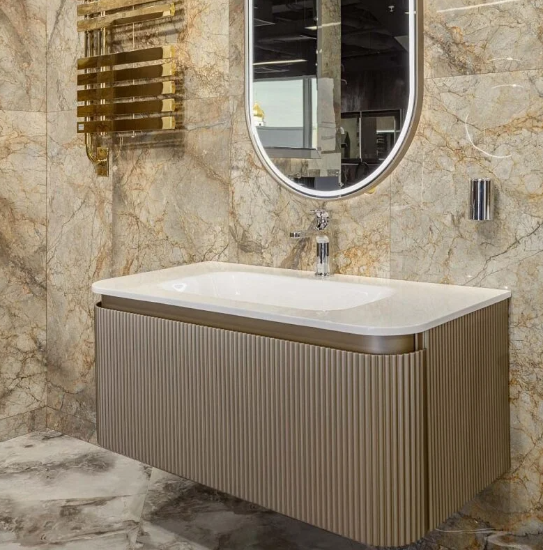 Раковина 102 см ArmadiArt Ovale 786-100-WG продается только в комплекте с тумбой