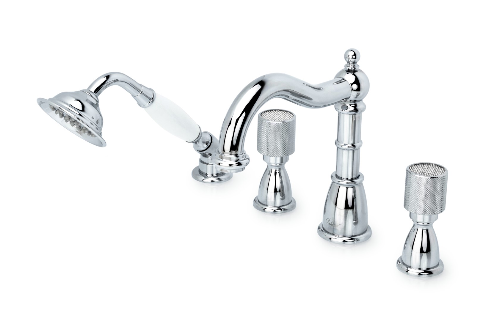 Смеситель на борт ванны Boheme Royal Cristal 396-Royal/CRST