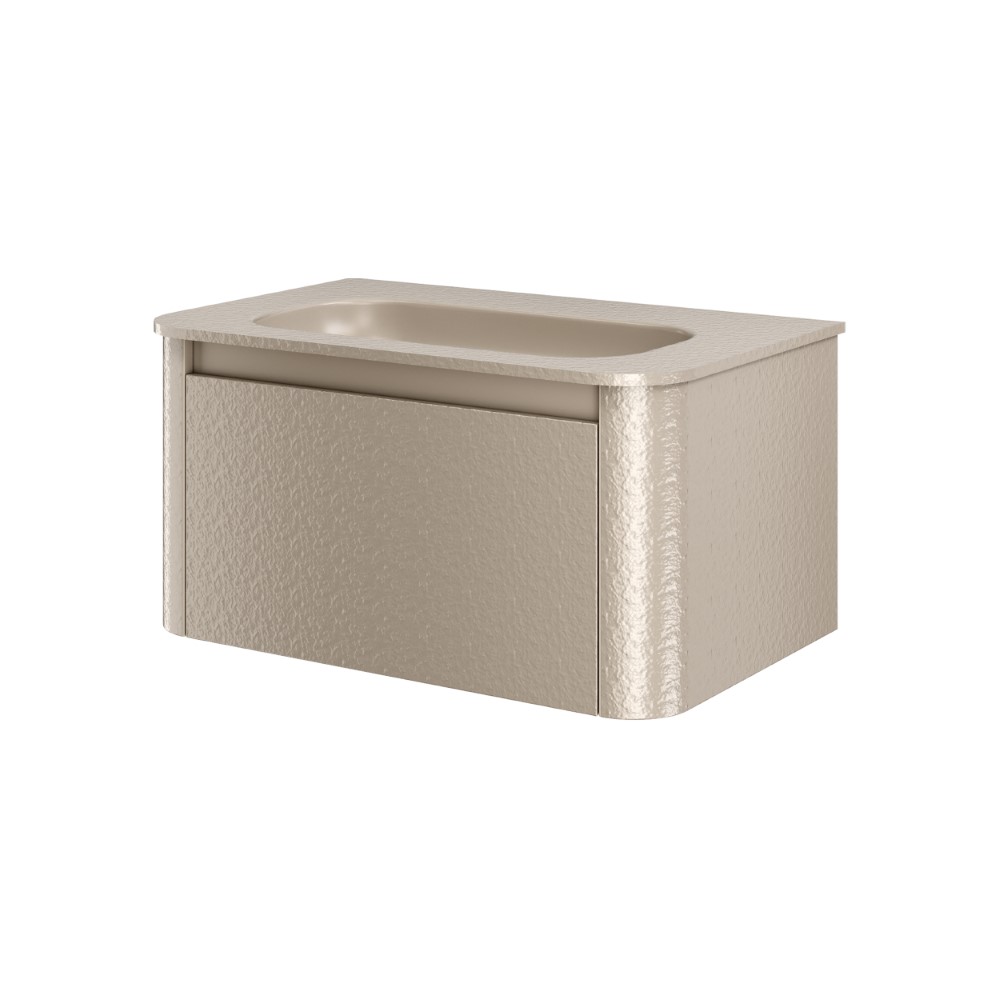 Тумба с раковиной VOI 80CM STONEFINISH DAPHNE (Комплект)