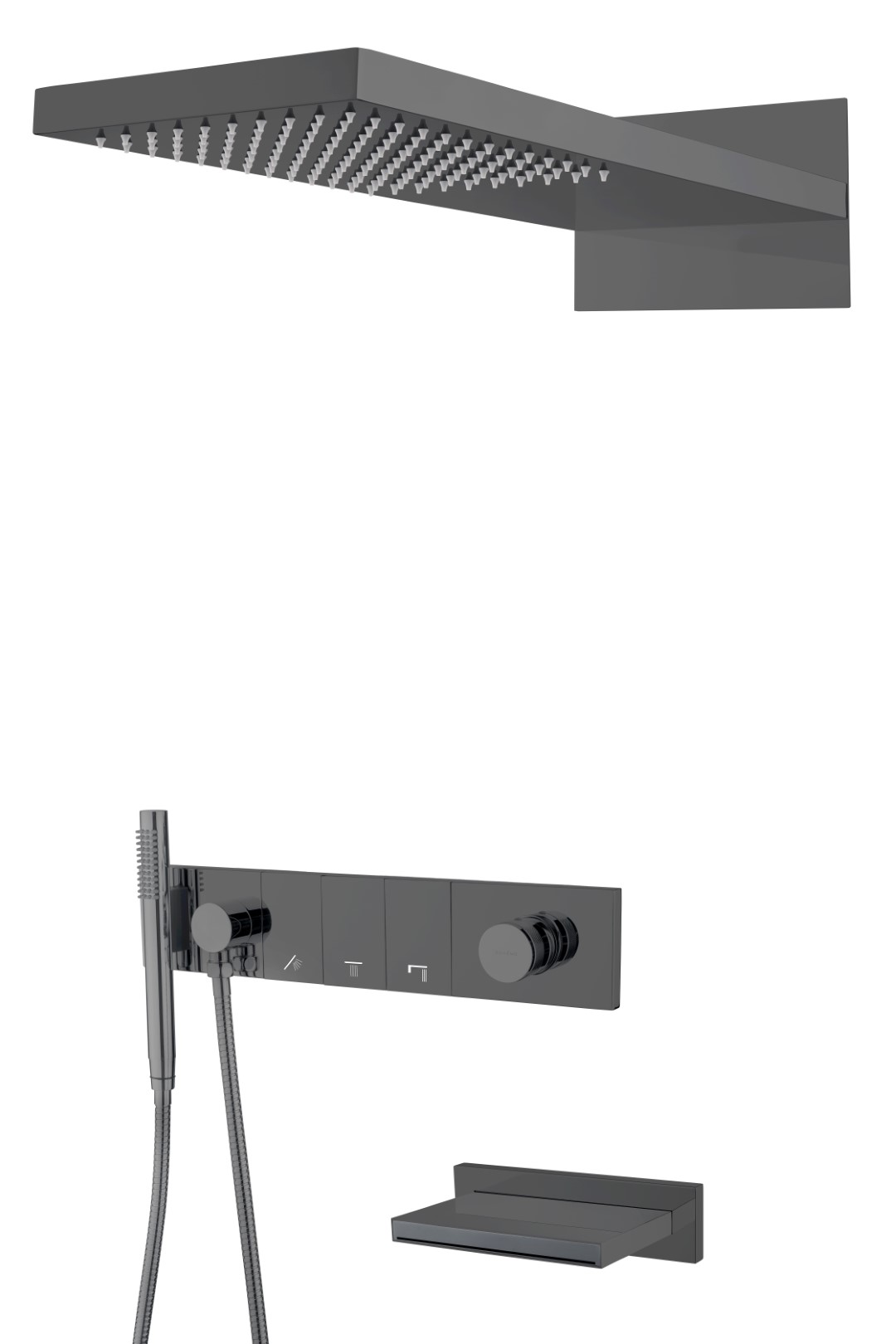 Встраиваемая душевая система Boheme Zodiac 132-2-SGM