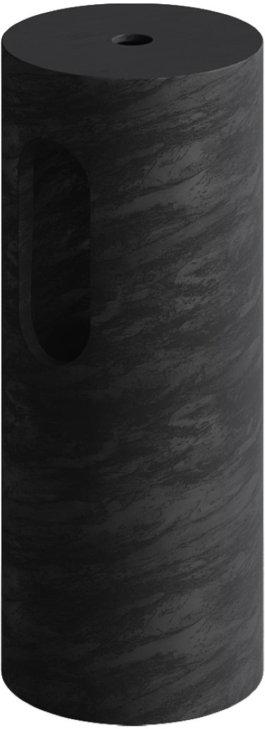 Пьедестал для раковины Ø30 см ArmadiArt Sole Corian 801-Base-Bwood