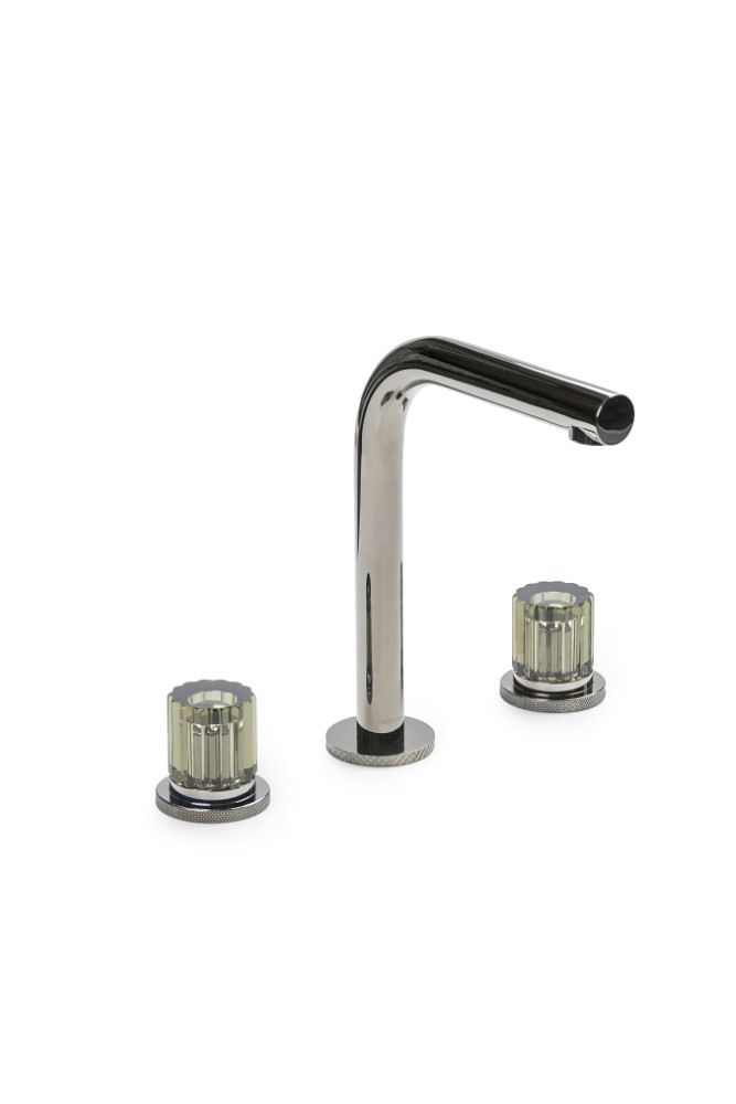 Смеситель из стены AURA на 3 отв. SHINE GUN METAL ELEGANTE GREEN 152-SGM-EL-GREEN
