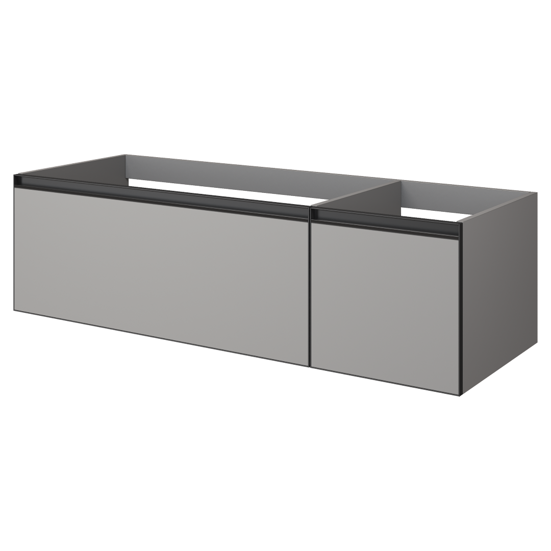 Тумба под раковину 140 см ArmadiArt Quatro 2 790-M2-140-L-A