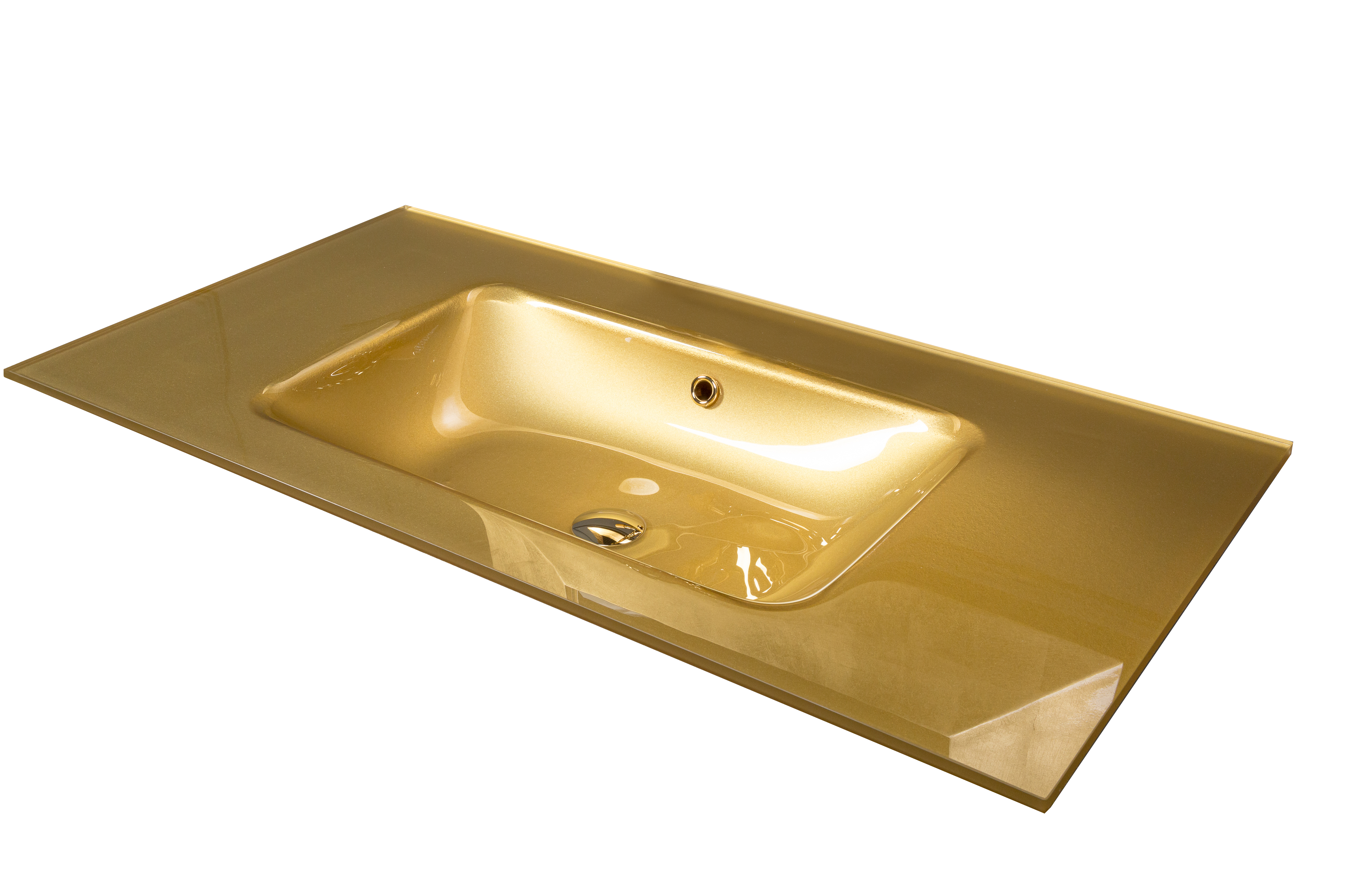 Столешница стекло 100см моноблок ЗОЛОТО 852-100-G