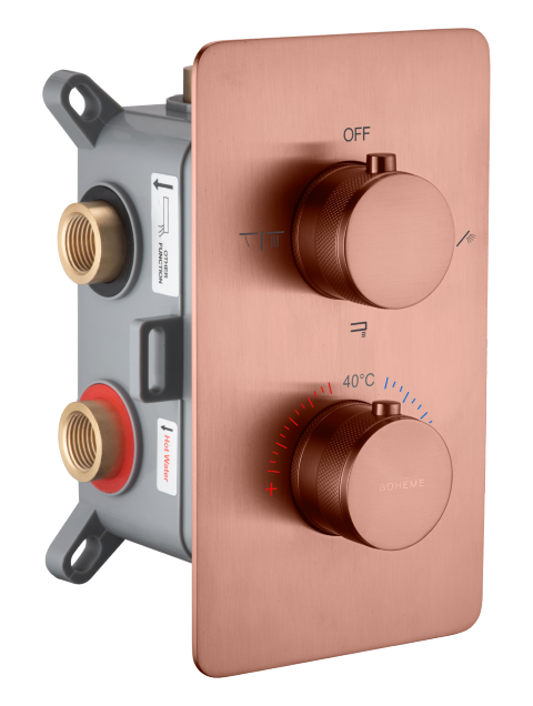 Встраиваемый термостат Boheme Cell 134-3-CB на 3 источника