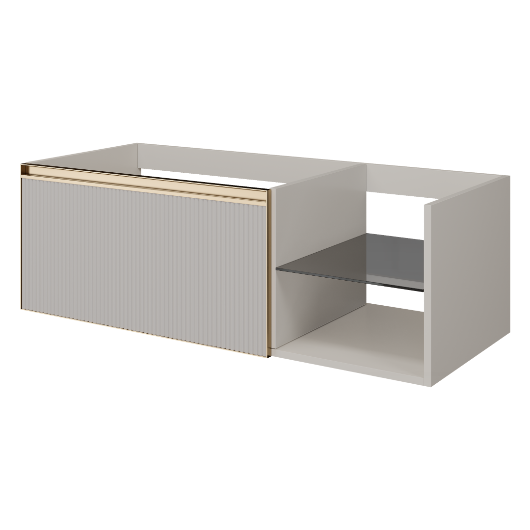 Тумба под раковину 120 см ArmadiArt Quatro 6 790-M6-120-CM-RIB-MG