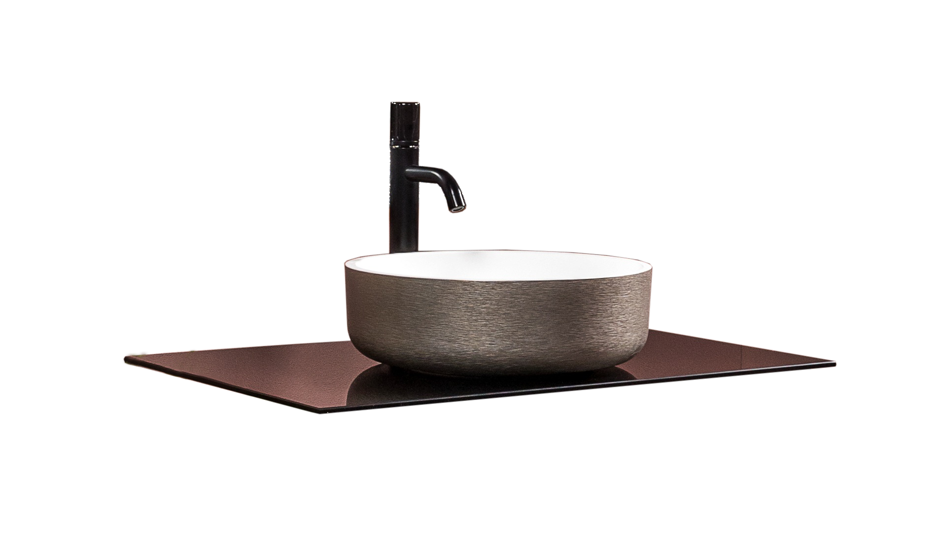 Столешница стеклянная 80 см ArmadiArt NeoArt 853-080-B