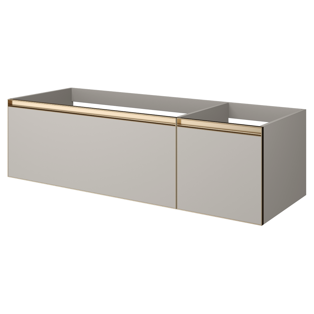 Тумба под раковину 140 см ArmadiArt Quatro 2 790-M2-140-CM-MG