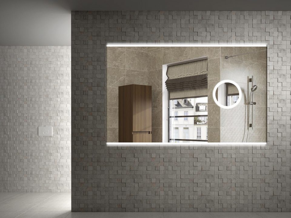 Зеркало с увеличением и подсветкой 100х60 см ArmadiArt Vallessi 541