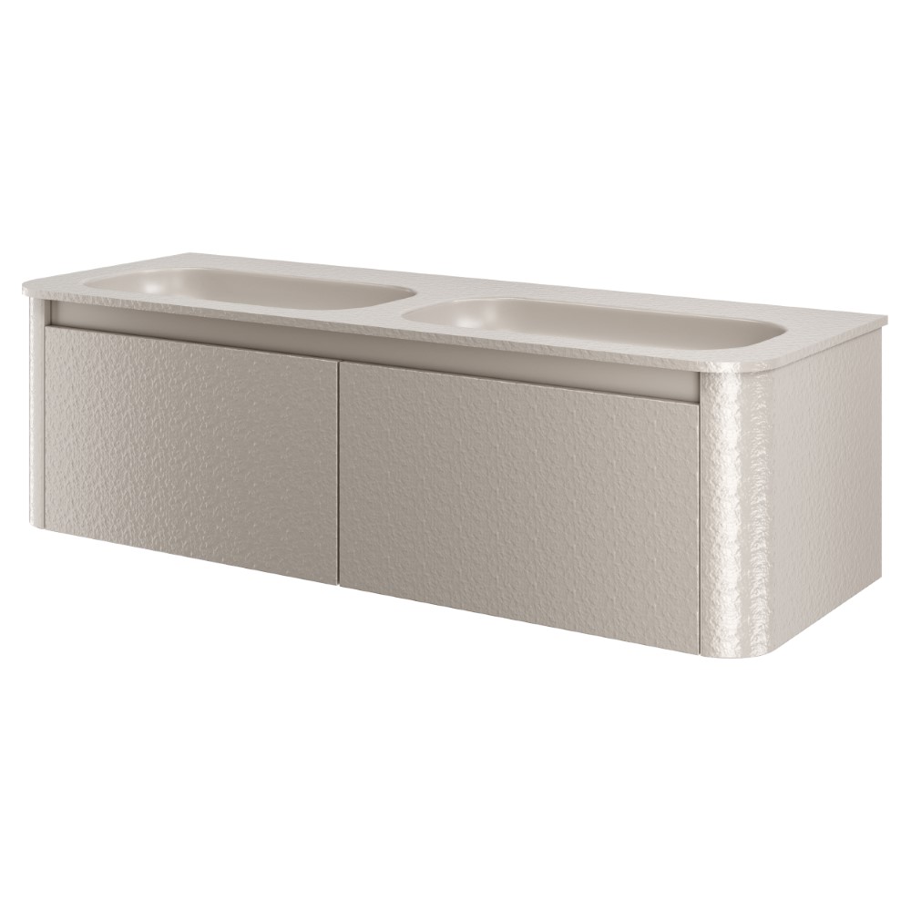 Тумба с раковиной VOI 140CM STONEFINISH CASHMERE (Комплект)