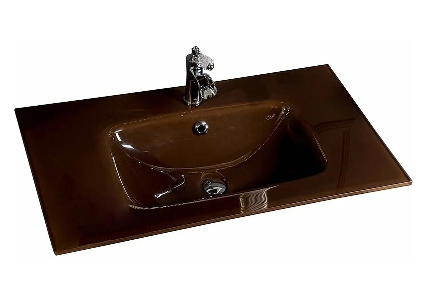 Раковина стеклянная 80 см ArmadiArt NeoArt 852-080-DB продается только в комплекте с тумбой