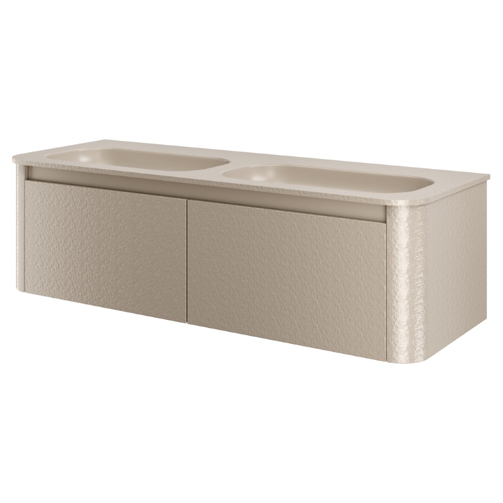 Тумба с раковиной VOI 140CM STONEFINISH DAPHNE (Комплект)