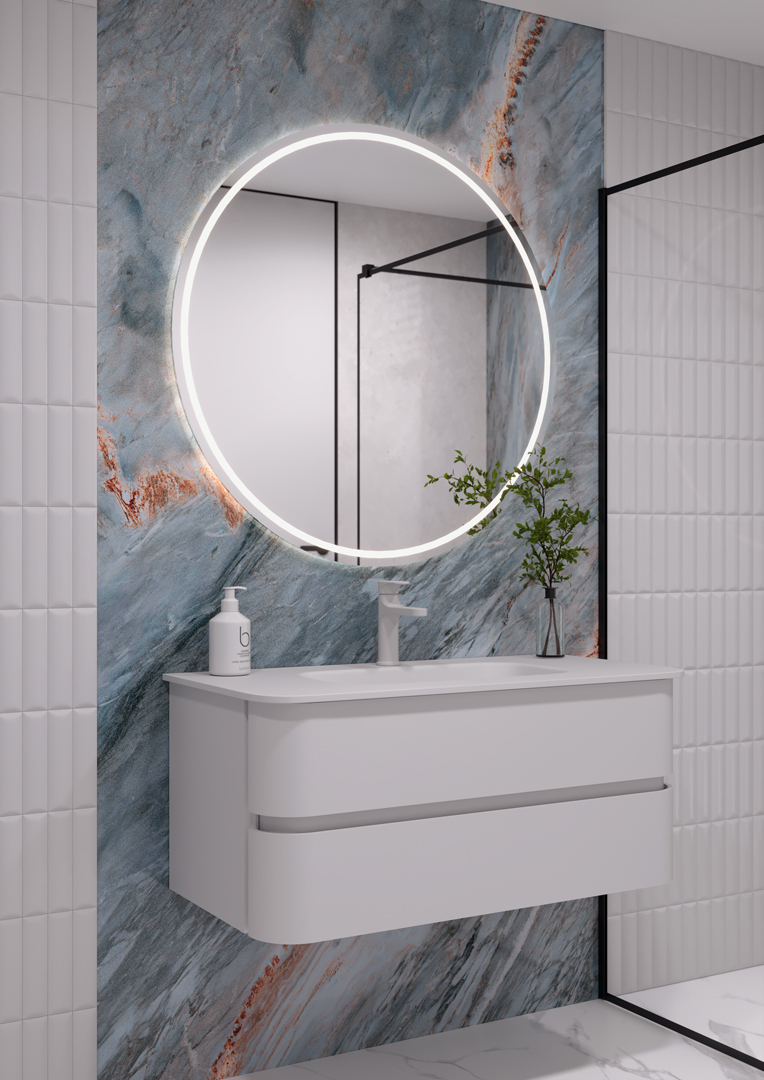 Тумба под раковину 100 см ArmadiArt Ovale D 780-100-W