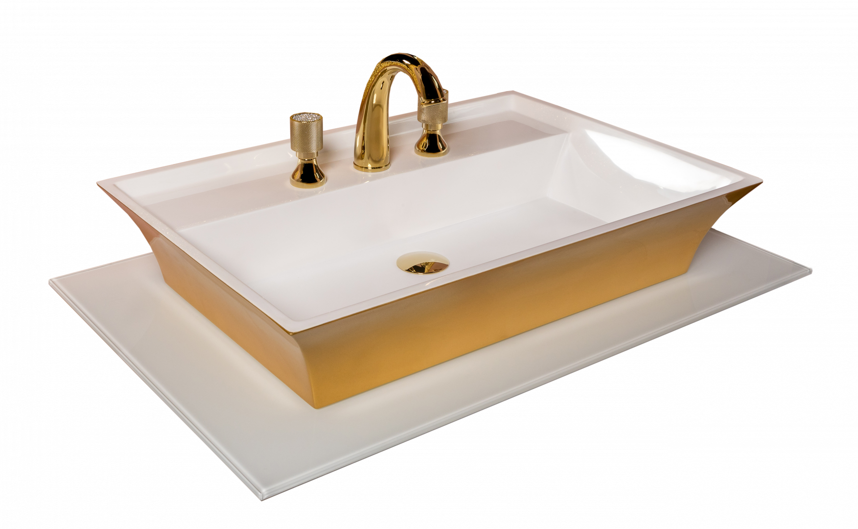 Столешница стекло 80см прямая БЕЛАЯ 853-080-WH