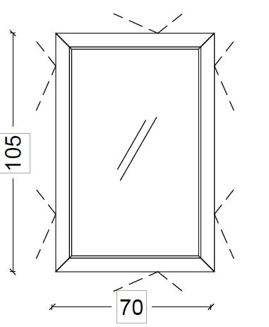 Зеркало 70х105 см ArmadiArt NeoArt Dolce 567-B