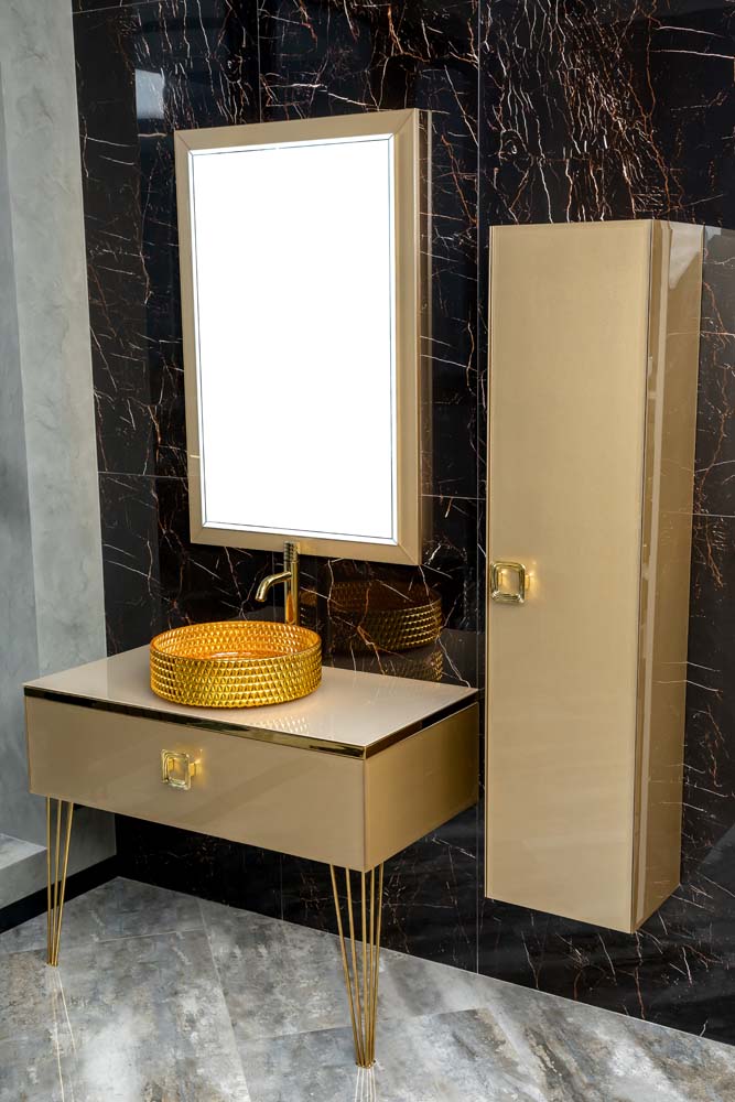 Консоль 100 см ArmadiArt Lucido 770-100-Light Gold