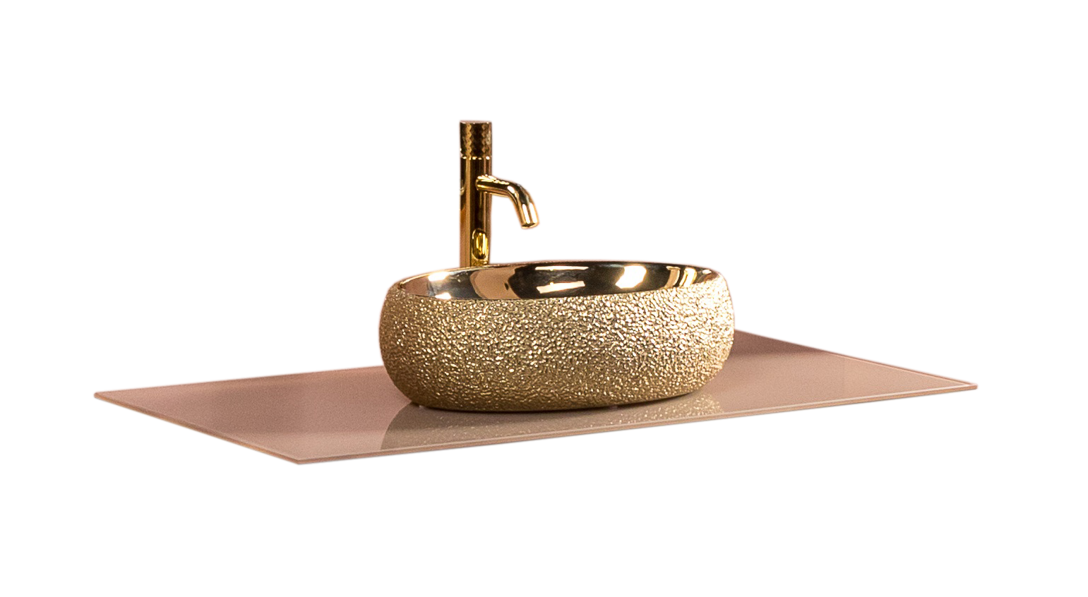 Столешница стеклянная 100 см ArmadiArt NeoArt 853-100-CP