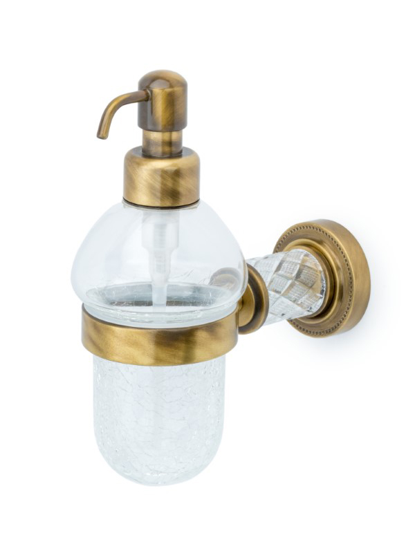 Дозатор жидкого мыла Boheme Murano Cristal 10912-CRST-BR