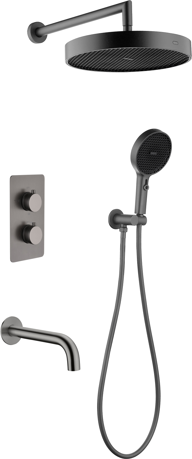 Комплект для душа Boheme Cell 427-GM/134-3-GM/625-GM