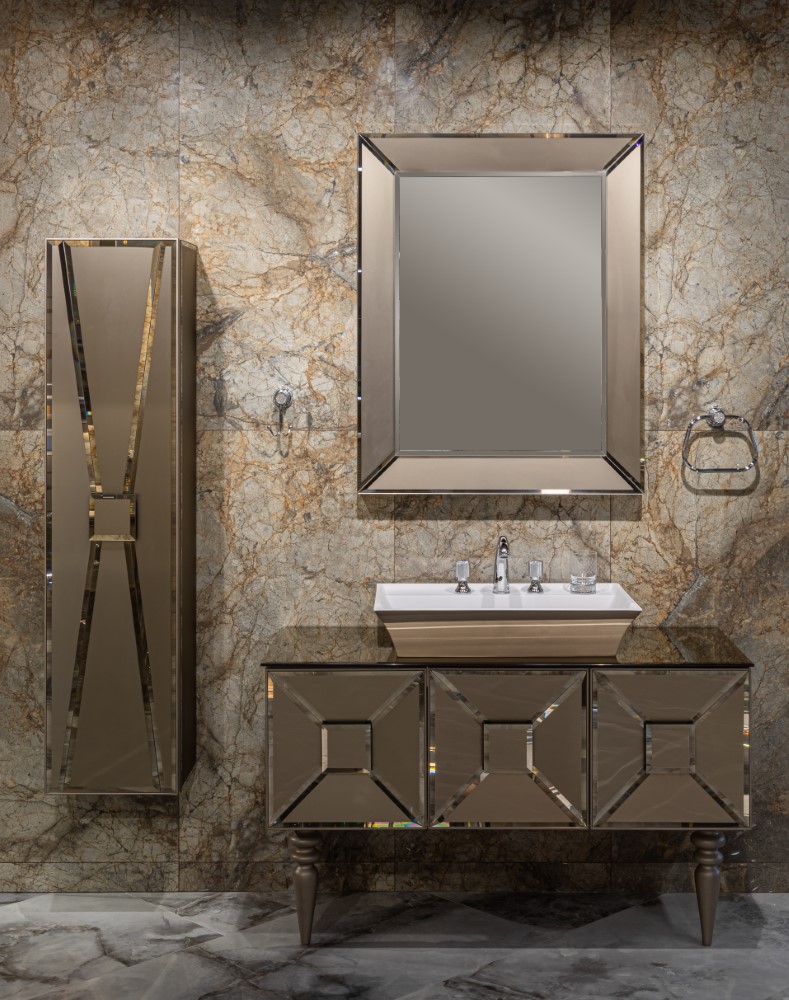 Пенал FIABA, бронзированное зеркало 3026-BD