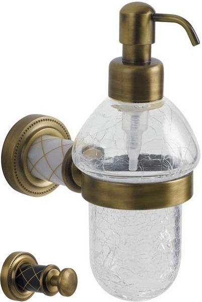 Дозатор жидкого мыла Boheme Murano 10912-B-BR