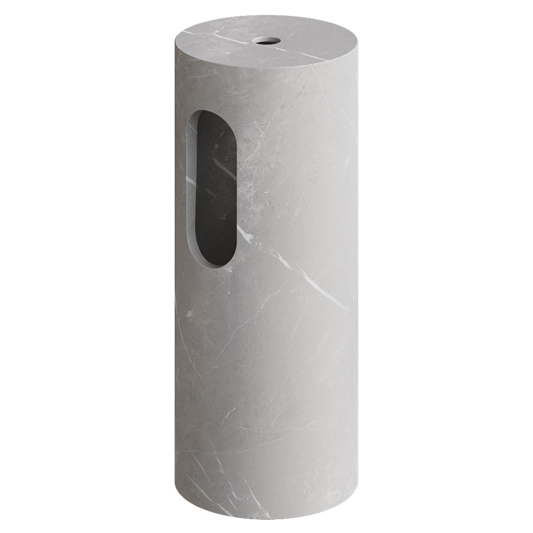 Пьедестал для раковины SOLE Corian 300*720 Grey 801-Base-GR